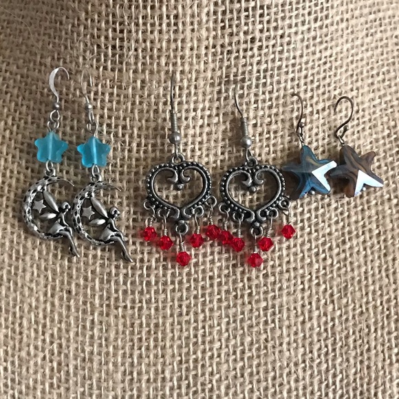 Earrings- 3 pair - Picture 1 of 4
